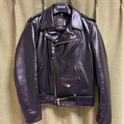 Schott horsehide leather - horsehide, rider