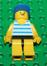 Lego Paradisa Minifig Man ref par027 set 6402 Sidewalk Cafe