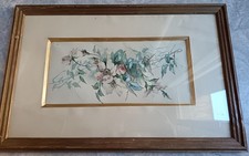 Jolie aquarelle aux fleurs fin