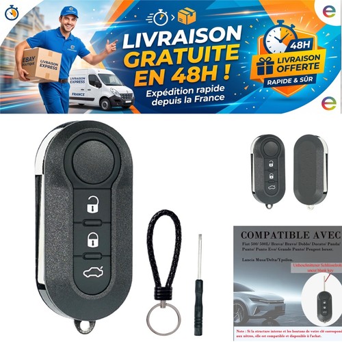 Coque clé voiture - 3, boutons
