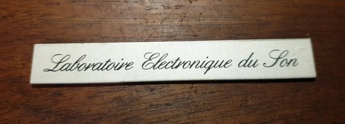 Original aluminium logo ancien
