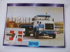 CARTE FICHE CAMION TRACTEUR CAPOT VOLVO N 12 1976