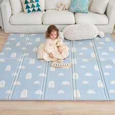 Tapis D'éveil Bébé Pliable Epais Réversible 150x180x1cm - Tapis De Jeu pour E...