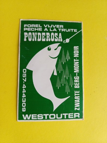 Sticker pêche la truite - ,