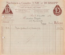 1929   MACHINES A COUDRE UNIC
