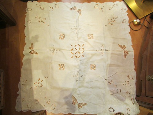 Ravissante ancienne nappe lin - ancienne,