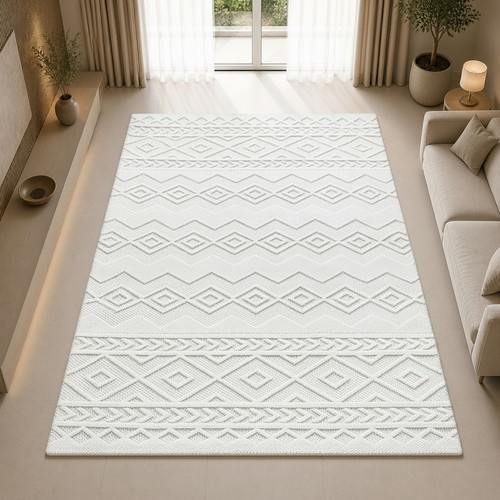 Tapis crème moderne - , motif