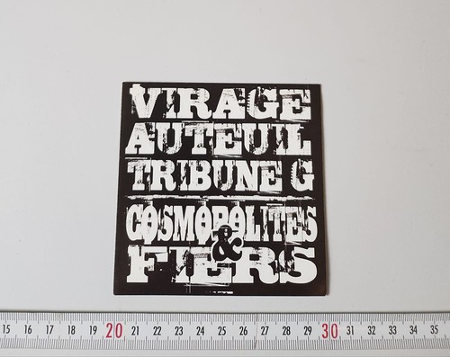 Sticker virage auteuil paris - virage,