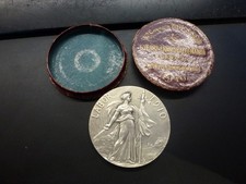 medaille par souscription Colonel Rousset,1870-1871 et 1910,Br Argenté