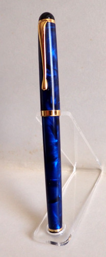 Stylo plume vintage bleu et - bleu,