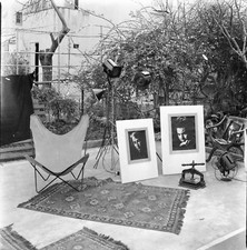 PARIS 1957 Composition Studio Photographe Extérieur - Négatif 6 x 6 - 9