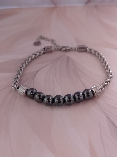 Bracelet perles pierre - perles, en