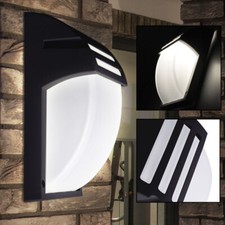 Lampe Extérieure LED Pour Maison Porte ALU Projecteur Jardin Mur Noir