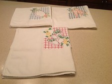 Vintage Embroidered Tea Dish