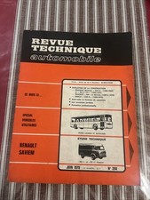 Revue Technique Saviem Renault SG2 SG4 Sg 2 4 essence Super Goelette Galion 