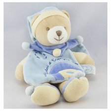 Doudou et compagnie ours Léo bleu cape - 4729