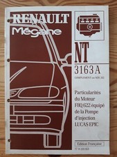 (331B) Manuel d'atelier RENAULT MÉGANE - Moteur F8Q 622 avec pompe LUCAS EPIC.
