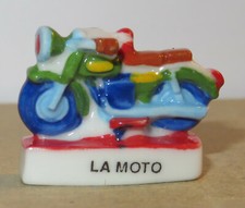 Feve porcelaine moto - feve,