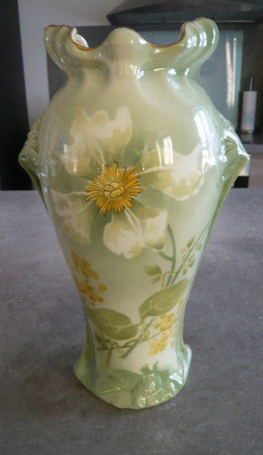 Vase ceramique decor fleur - ceramique,