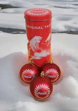 boules de noël publicitaire coca cola dans leur boîte d'origine  vintage
