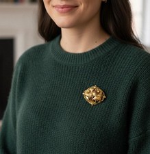 Antique broche florale vintage