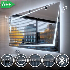 Miroir Salle De Bain Lumineux LED BERLIN | INTERRUPTEUR | METEO | BLUETOOTH GH4