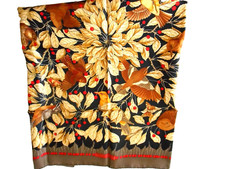 Authentique Carré foulard VINTAGE en PURE SOIE maison HERMES "LES MERISES"