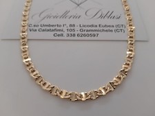 18K OR JAUNE Chaîne Solide COLLIER Massif Maille Homme Femme 750% Italie