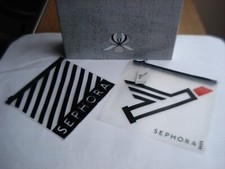 Lot de 2 trousses pochettes transparentes SEPHORA (17x16cm) et (21x19cm)