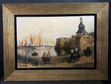 Tableau huile Baie de