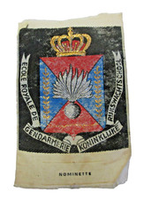 Insigne BELGE en tissus : ECOLE ROYALE DE GENDARMERIE