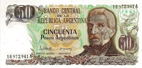 Argentine 1983 1985 billet - 1983-1985,