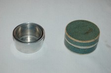 Collection , camping , randonnée ,curiste , verre pliable en alu et boite carton