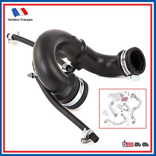 Durite turbo prévu pour - prévu,