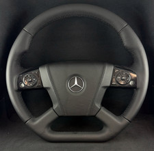 Volant CUIR NEUF Mercedes Atego III 3 Actros Axor 2013 - FLAT BOTTOM