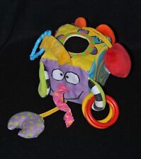 ?Peluche Doudou Jouet d'Eveil TAF TOYS Drôle De Cube Miroir Carillon Pouet TTBE