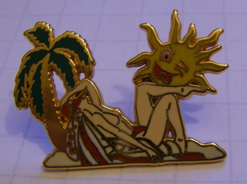 Pin beauty tanning beach - on, a