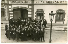 CARTE PHOTO. USINE CHAUSSURES ANDRé. ANNEXE N°4 . FABRIQUE. INDUSTRIE
