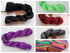 Fil nylon tressé 1mm Echeveau 25m couleur au choix SHAMBALLA tressage cordon