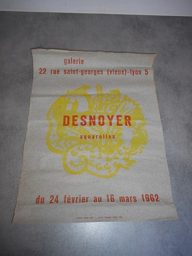 Affiche desnoyer aquarelles - desnoyer, du