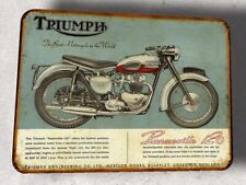 plaque métal vintage Triumph Bonneville 1959
