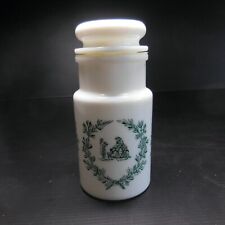 Pot récipient verre opale vintage art déco cuisine maison made in ITALY N4750