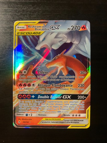 Carte pokémon reshiram - carte, et