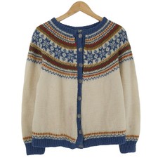 Pull Vintage Nordique Norvégien Fair Isle En Laine Femme Taille XL