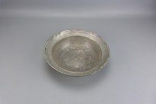 Ancien plat creux en étain Début XIX ème, sans poinçon, Tbeg.