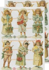 Chromo EF Découpis Ange 7347 Decoupage Collage Carterie