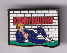 RARE PINS PIN'S ..  MUSIQUE MUSIC ROCK STAR JOHNNY HALLYDAY AFFICHE ALBUM ~FZ