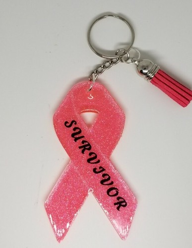 Breast cancer keychain