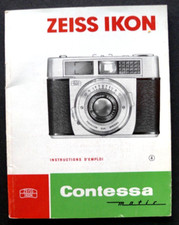MODE D'EMPLOI / INSTRUCTIONS FOR USE -  ZEISS IKON CONTESSA MATIC - JANVIER 1962