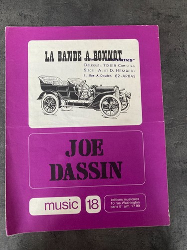 Partition joe dassin bande - partition,